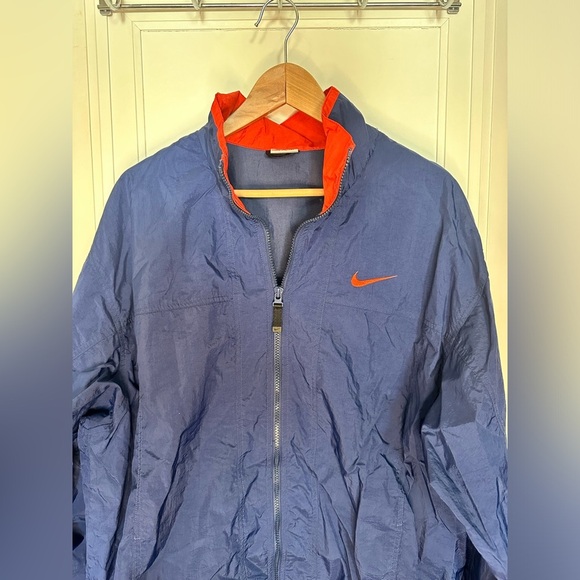 Vintage NIKE Blue Mens Jacket XL RN# 56323 CA# 05553 Windbreaker Full Zip - Picture 2 of 16